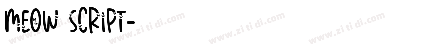 meow script字体转换
